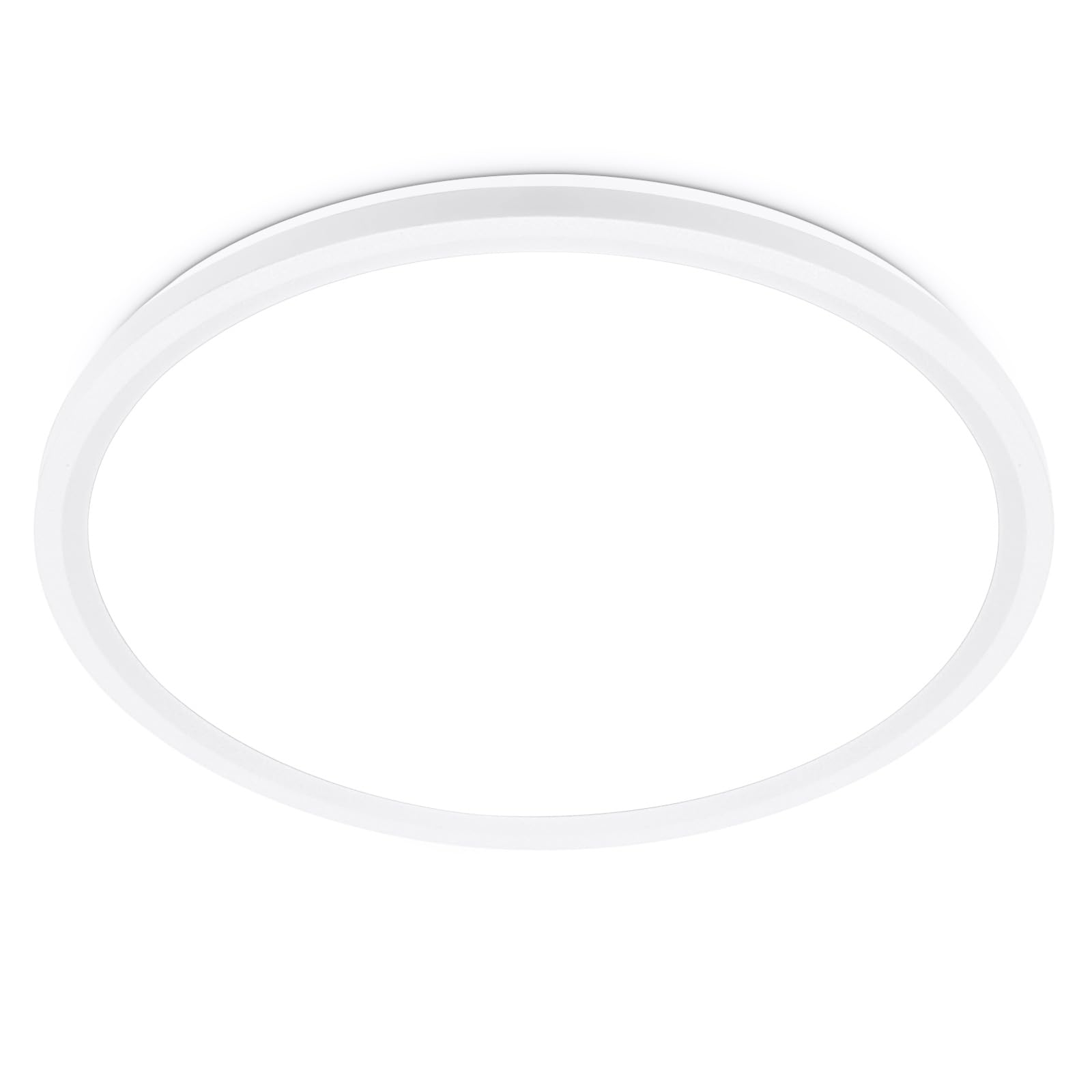 Drewaay Flush Mount Ceiling Light Fixtures,18W Flat led Light for Ceiling,6500K 1800LM Ultra Thin Round White Lamp for Bedroom K