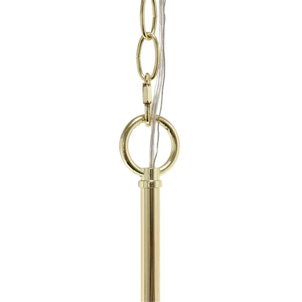 Elegant Designs 3-Light Pendant Chandelier, 15 Glass & Metal, Gold, Model Pt1018-Gld For Kitchen, Foyer, Dining Room
