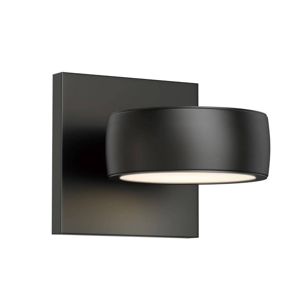 ET2 Lighting Modular 1-Light Outdoor Wall Sconce | Black Finish | Aluminum Construction | Architectural Exterior Wall Lantern fo