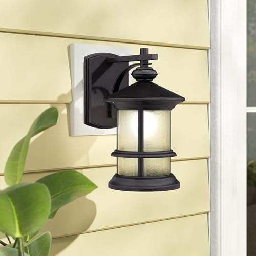 Chloe Lighting Ch0152-Blk-Osd1 Transitional 1-Light Outdoor Wall Sconce, 10.13 X 6 X 7.5", Black