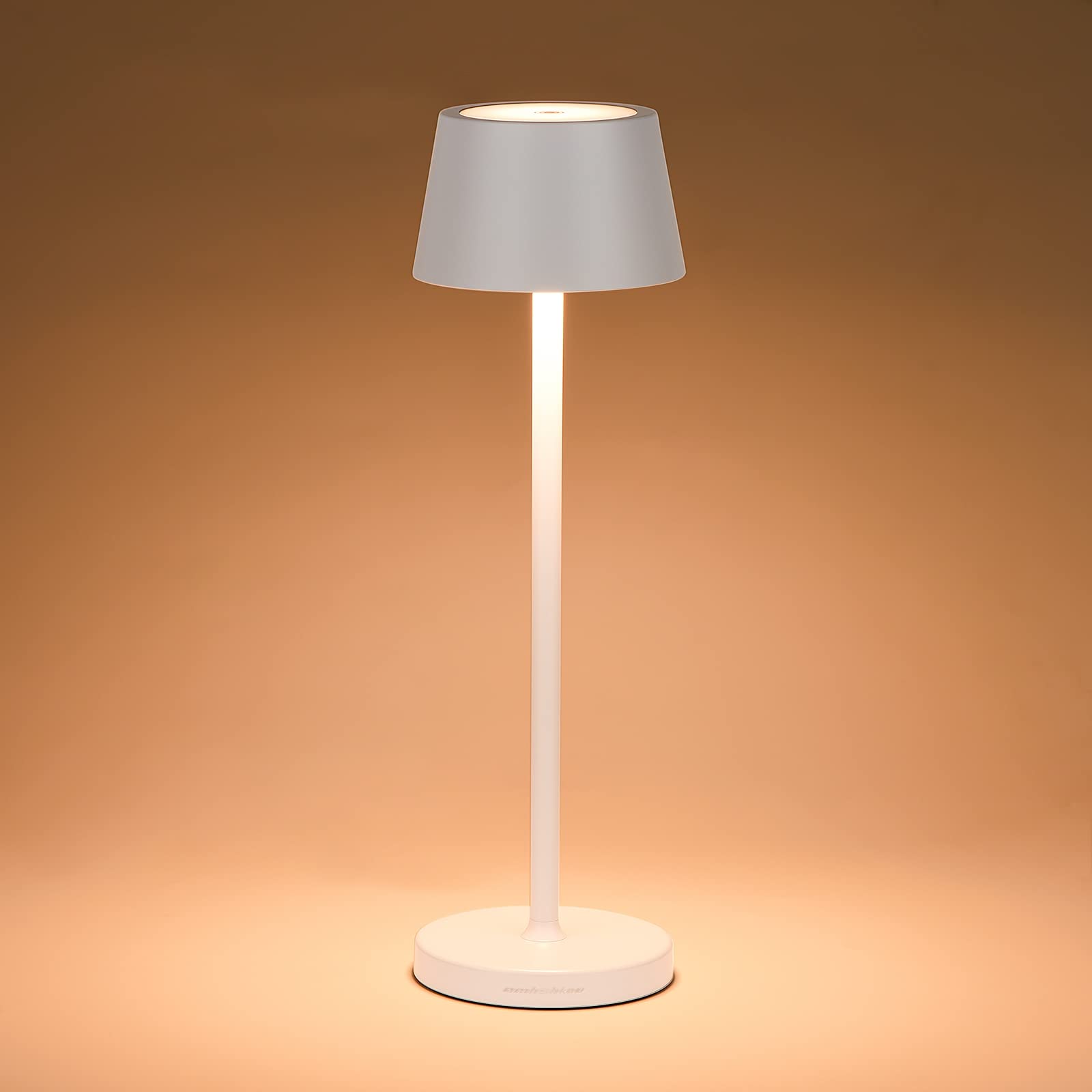 Amhshkou Rechargeable Led Wireless Desk Lamp,With Ip54 Waterproof Function And Touch Dimming Table Lamps,Suitable For Indoor And Outdoor Lighting White