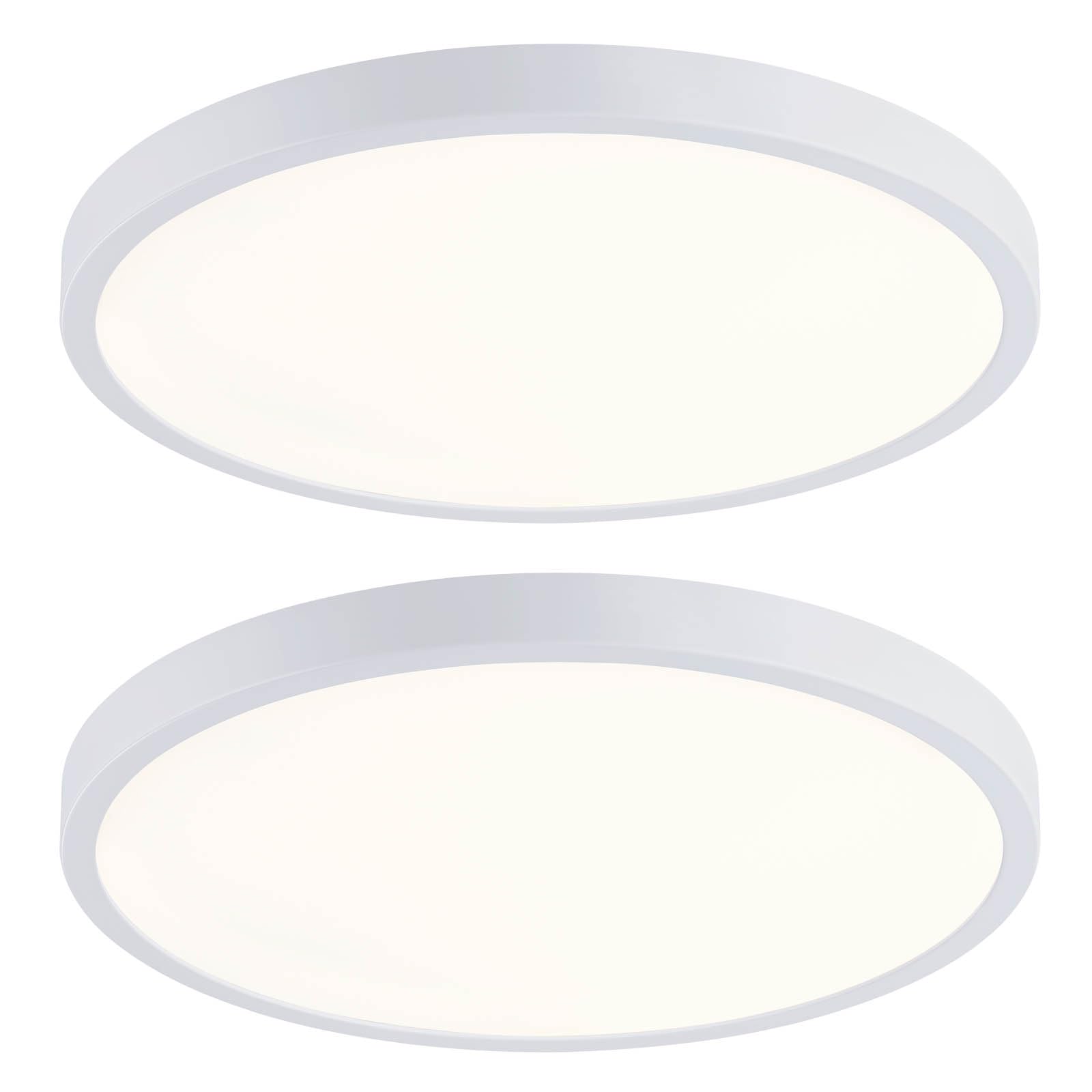 14 Inch LED Flush Mount Ceiling Light, Slim Dimmable Ceiling Light for Kitchen, Bedroom, Metal and Glass Flush Ceiling Light Fix