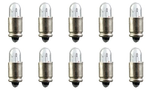 CEC Industries #388 Bulbs, T-1.75 Shape, 28V, 1.12W, S5.7s Base, White, Box of 10