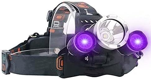 BESTSUN UV Headlamp, Blacklight Headlight Rechargeable 395-400nm Black Light Head Lamp for Resin Curing, Rock Hounds, Detecting 