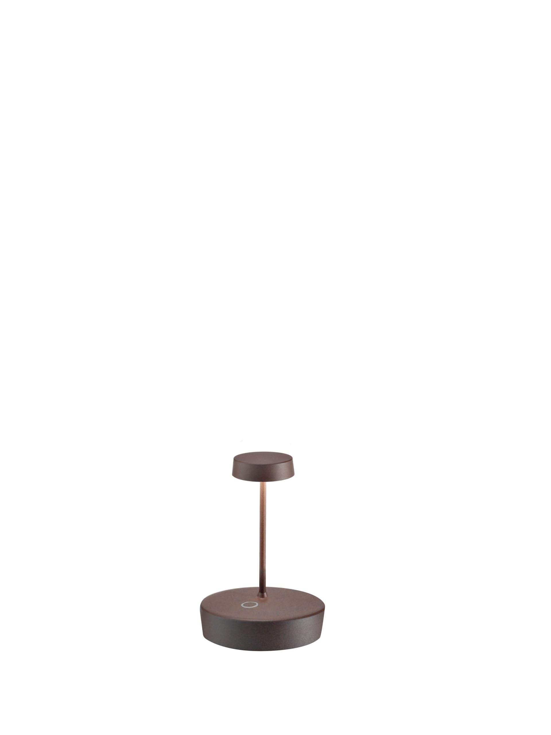 Zafferano, Swap Mini Lamp, Rechargeable Cordless Table Lamp with Touch Controls, Suitable for Interior and Outdoor, Step Dimmer,