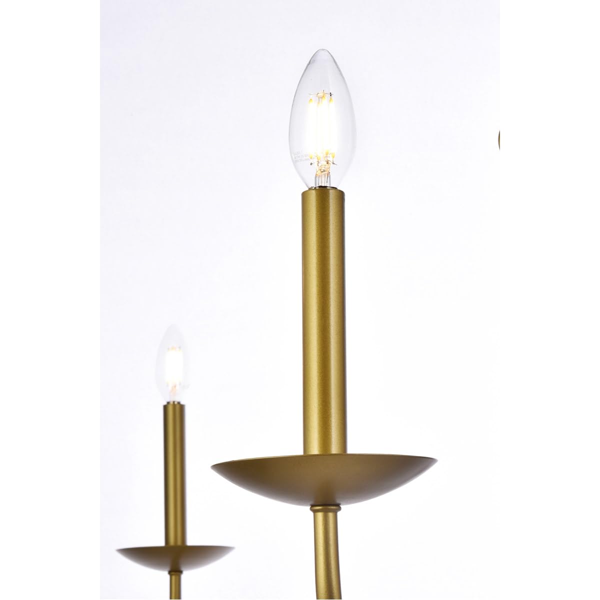 Living District Cohen 6-Light Mid-Century Style Metal Pendant in Brass