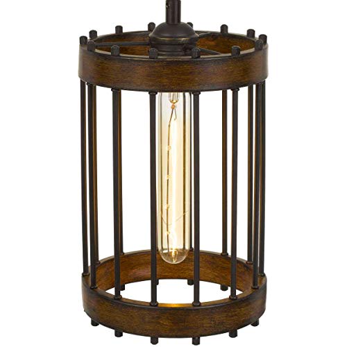 Cal Cantania 60W Metal Pendant Fixture, Model FX-3700-1, Edison Bulbs Not Included, Metal Finish