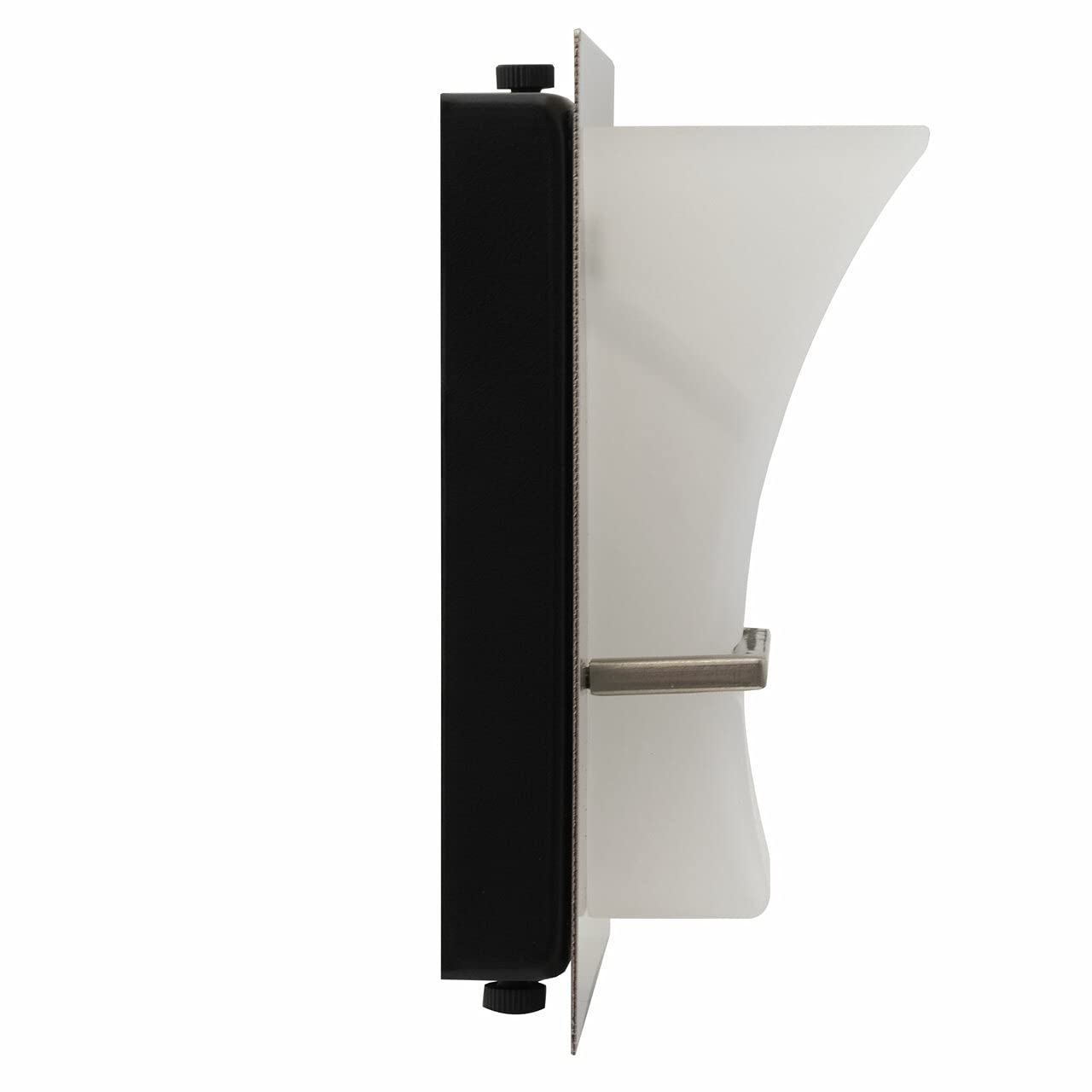 RecPro 12V LED Wall Light Sconce with On/Off Switch, Frosted Glass, White, Model RP-1447