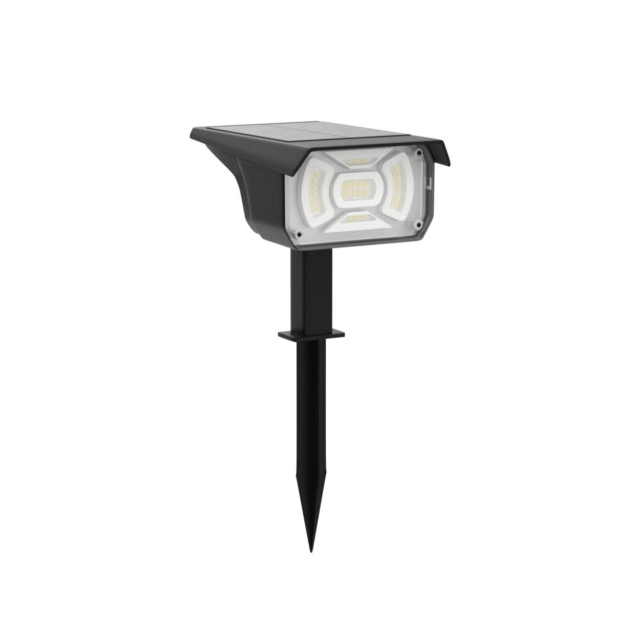 Lerekam 4 Pack Color Changing Solar Spotlights - Waterproof Rgbw Outdoor Lights With 9 Modes