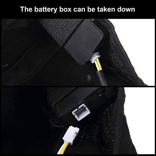 Syhood Hands-Free LED Baseball Cap with 5 LED Headlamp, One Size, Black, Model Syhood-2134