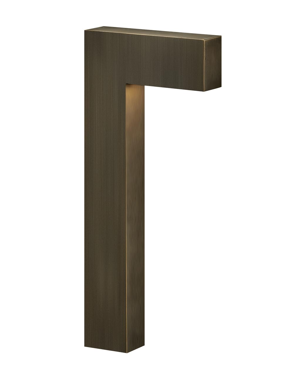 Hinkley Atlantis 15014MZ-LL Small LED Low Voltage Landscape Pathway Light, 12v, Dimmable, Solid Brass, Matte Bronze
