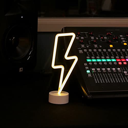 Neon Knight Led Neon Light Sign - Yellow Lightning Bolt, Usb/Battery Powered Room Décor