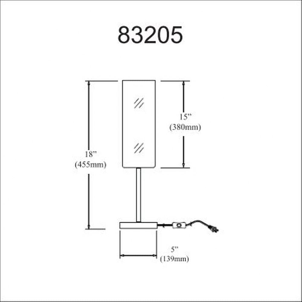 Table Lamp White Frosted Glass