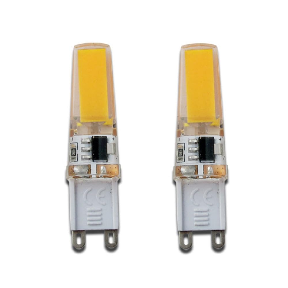 DLEDMOP LED Bulb Light G9 LED Bulbs 5W 120V Warm White 3000K G9 LED Lamp J- Type Energy Saving Light,White Cold,2PCS