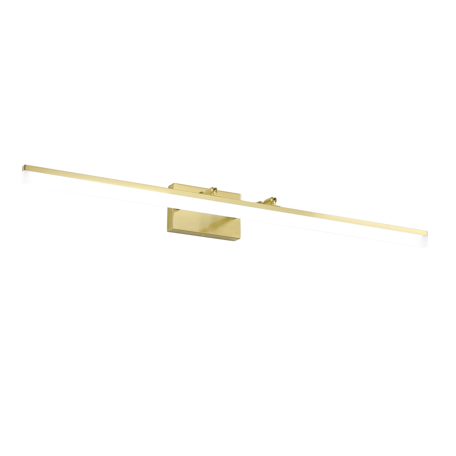Aipsun 40in Brushed Brass Bathroom Vanity Light Fixture, Dimmable LED, Aluminum, Model 6480-14W, Gold Finish