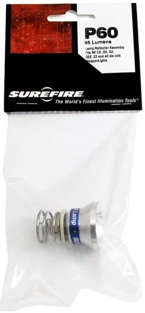 Surefire P60 Replacement Lamp - Incandescent, 65 Lumens, Black, 1 Count