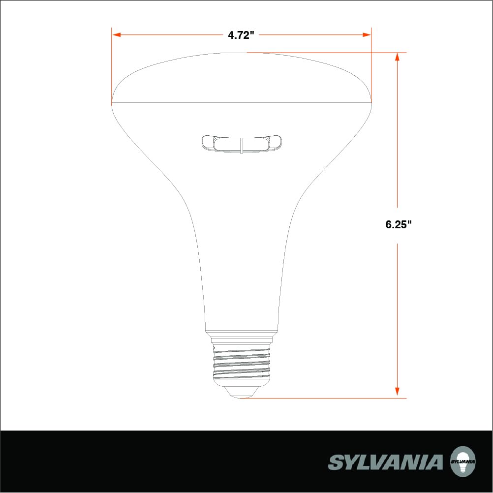 LEDVANCE TruWave BR40 LED Light Bulb, 13W (85W Equivalent), Dimmable, 5 CCT 2700-5000K, Frosted Finish,