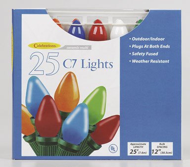 Celebrations Lite 25 C7 Asst Ceramic Mfrpartno B4Bg4211
