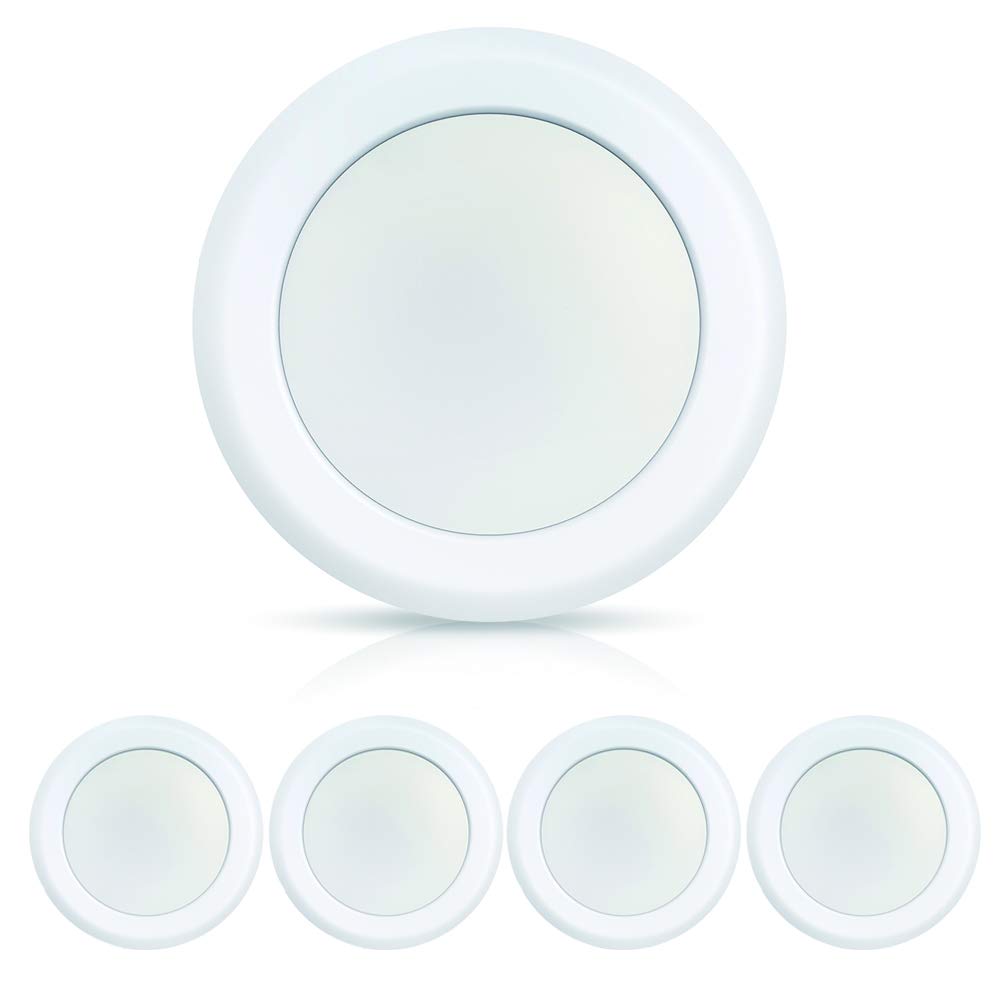 ECOELER 6 Inch LED Flush Mount Ceiling Light, Dimmable, 16.5W, Aluminum, 4000K Cool White, 4-Pack, Model CDR616D