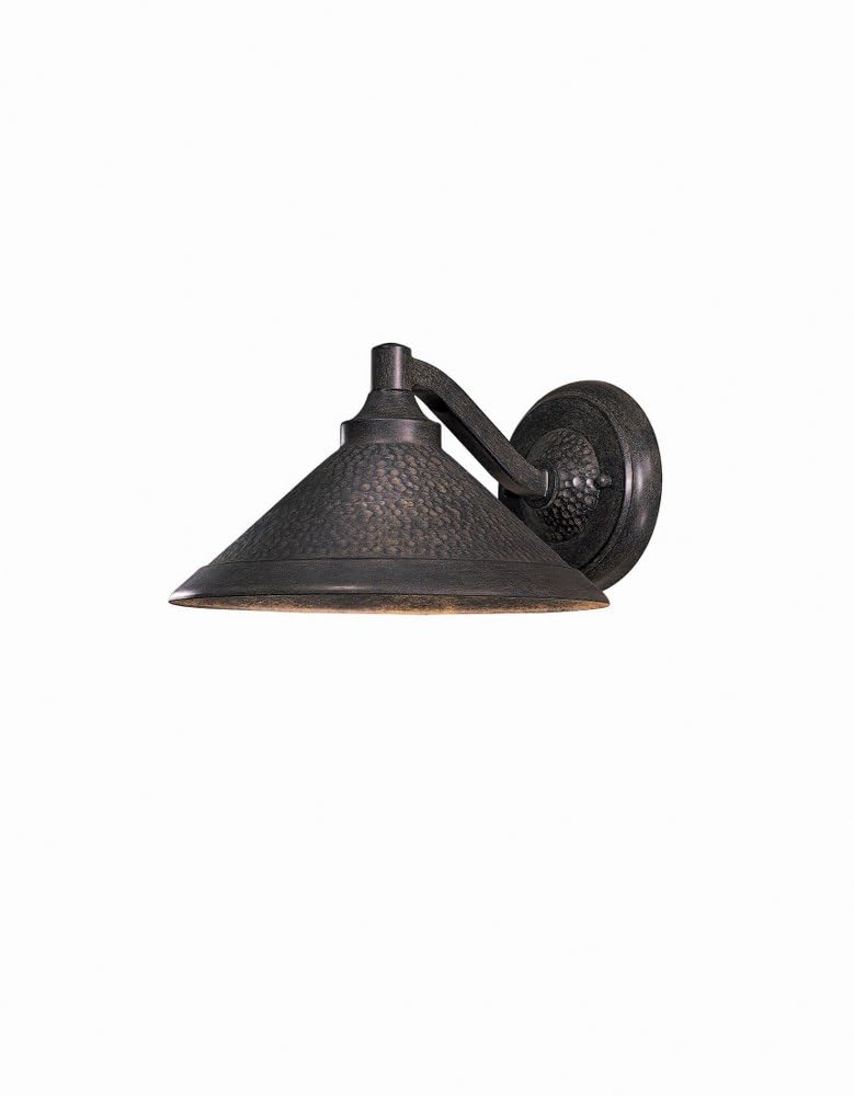 Minka Lavery The Great Outdoors 8102-A138 Kirkham Outdoor Wall Mount, 1-Light, 60 Total Watts, 11-in H x 6.5-in W, Aspen Bronze