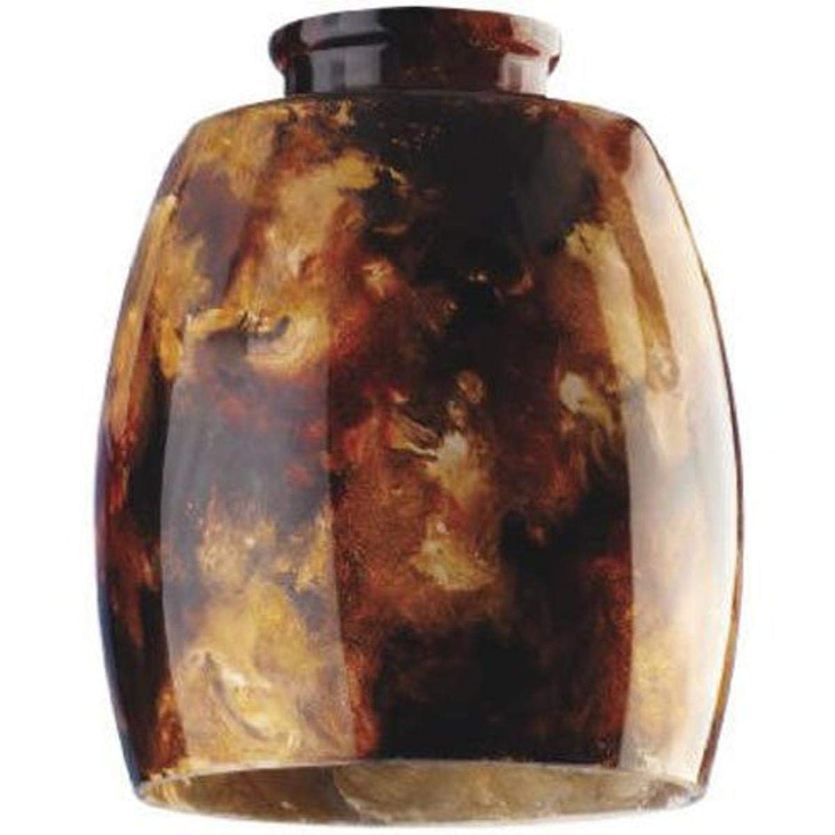 Westinghouse Lighting Fire Pit Glass Shade, 5-3/8-Inch, Tan Brown, Model 81311, Durable Glass Material