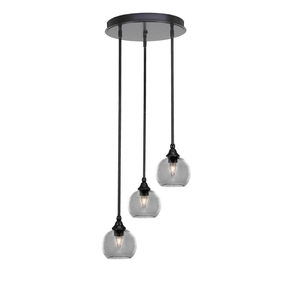 Empire 3 Light Cluster Pendalier in Matte Black (2143-MB-4100)