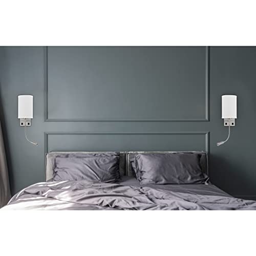 Cal Lakewood - 1 Light Wall Mount With Reading Lamp In Modern Style-23.5 Inches Tall And 6 Inches Wide