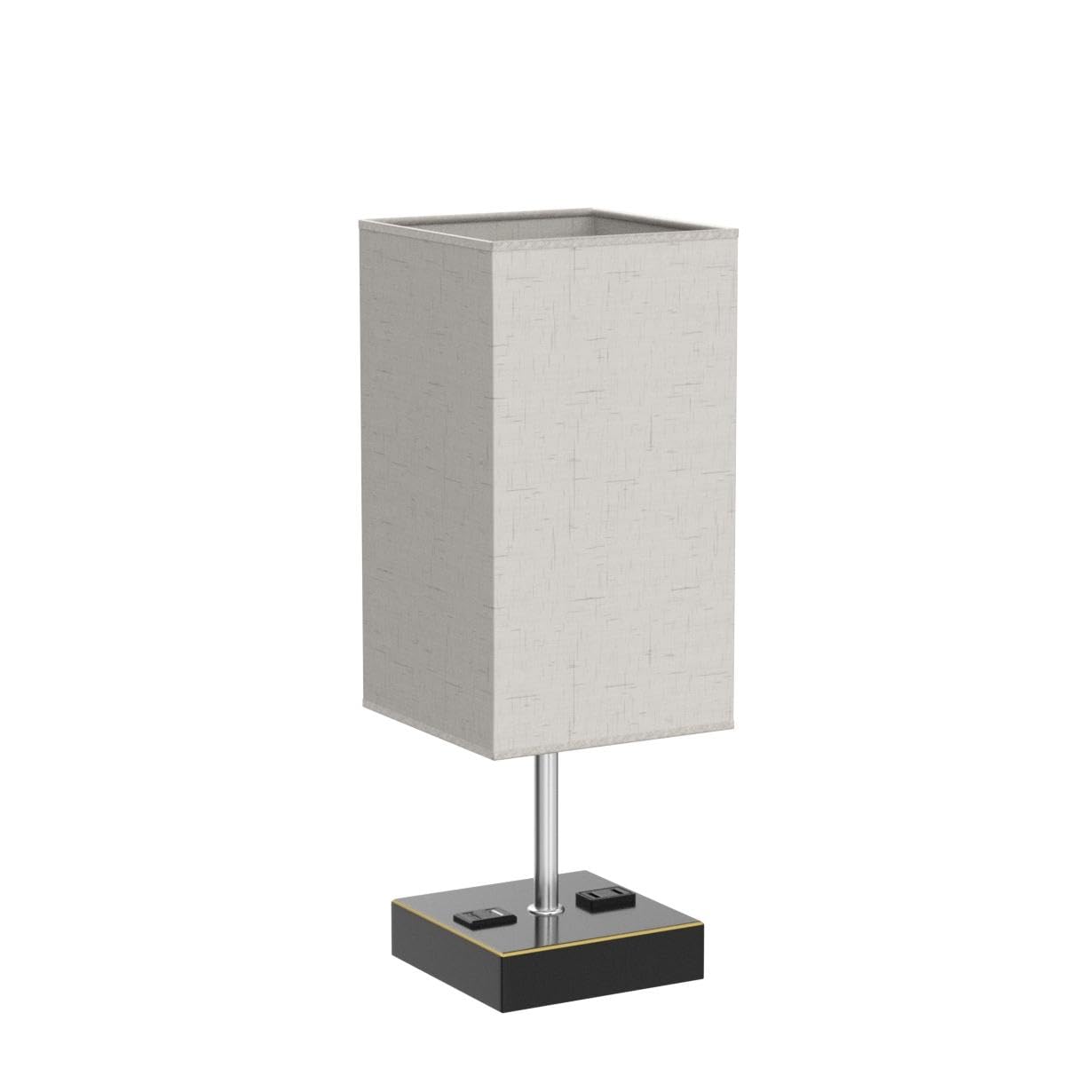 Dott Arts Table Lamp Set of 2, 3-Color with Pull Chain, 18in  Beige Nightstand Lamps for Bedroom, Living Room, Kids Office Decor