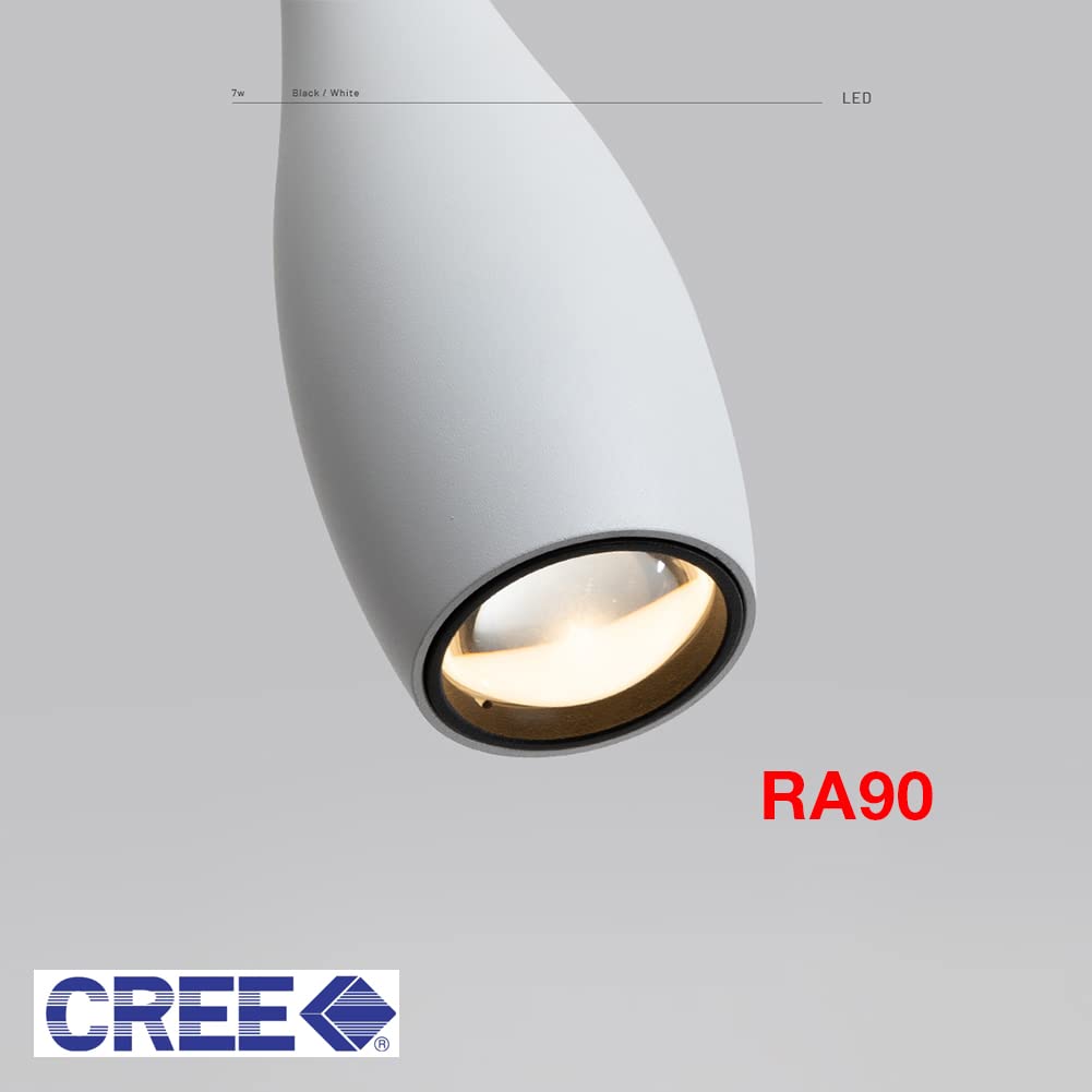 Julin Home White Pendant Light For Kitchen Island, Led Dimmable Pendant Light Fixtures, Small Modern Industrial Hanging Pendant