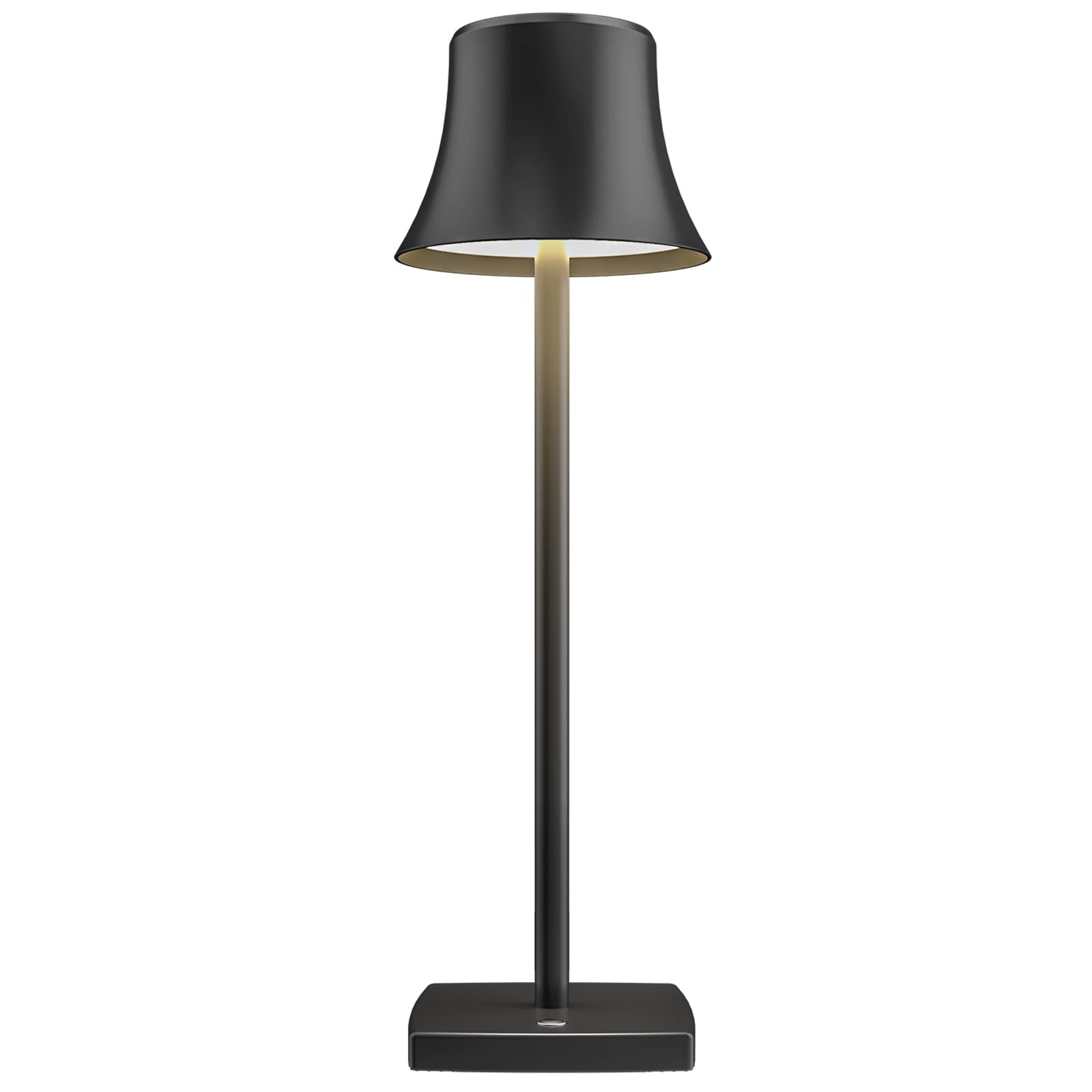 Sakringt Led Cordless Rechargeable Table Lamp, 5000Mah, 3 Color Dimming, Portable Black