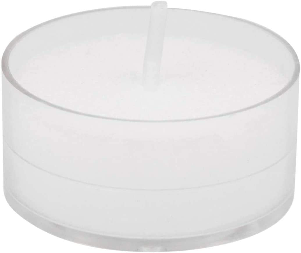 Root Candles 131015 Unscented Beeswax Blend Tealight Candles In Clear Cups, 8-Count