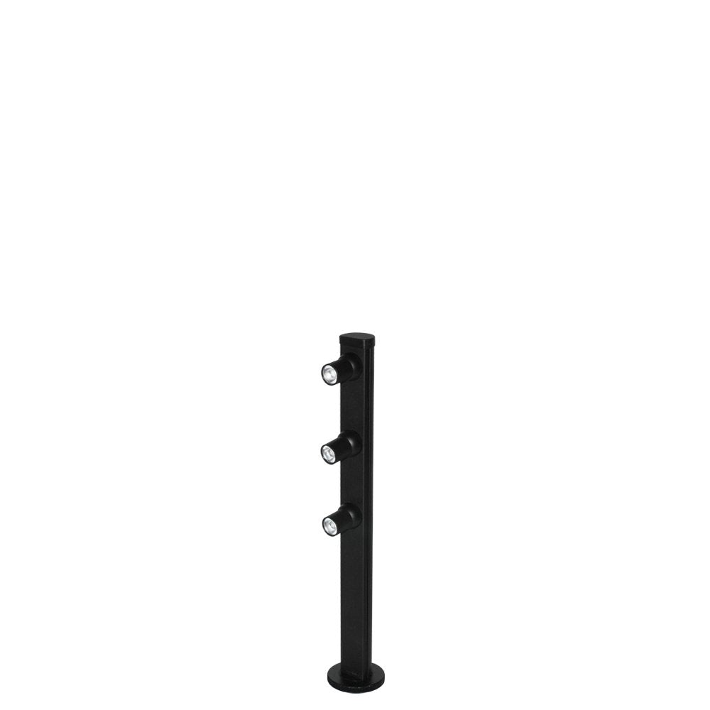 Jesco Lighting Mizar 8in Vertical Pole - Black Finish, Model SD105CC082530-B