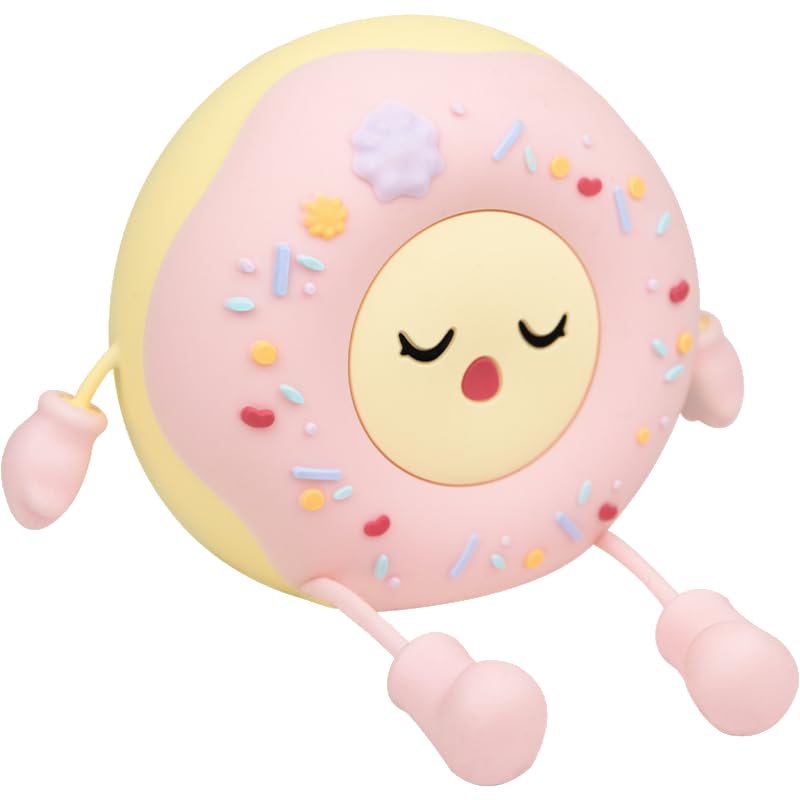 Hpydiy Cute Donut Night Light For Kids Silicone Nursery Nightlight  Touch Control Usb Rechargeable Lamps Breastfeeding Sweet Kawaii Dorm Room Decor Christmas Gift Baby Kids Girls Teens Pink