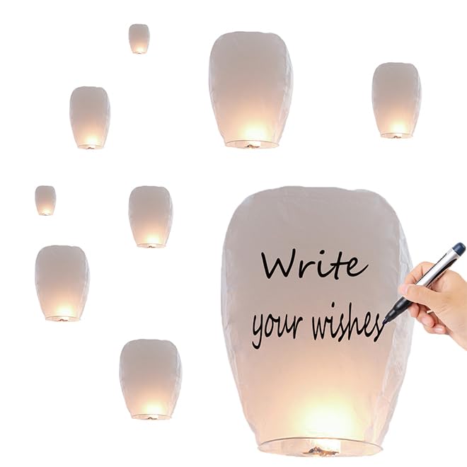 Nufroupel 22 Pack White For Paper Lanterns. Paper Lanterns Make Activities More Meaningful, Each Package Is Equipped With Operat