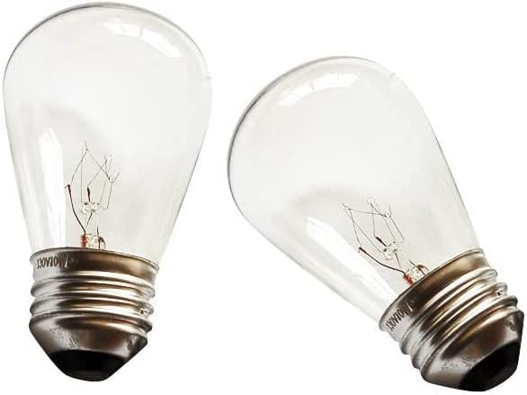 YI LIGHTING S14 11W Incandescent Edison Replacement Bulbs - Clear, 18-Pack Outdoor String Lights