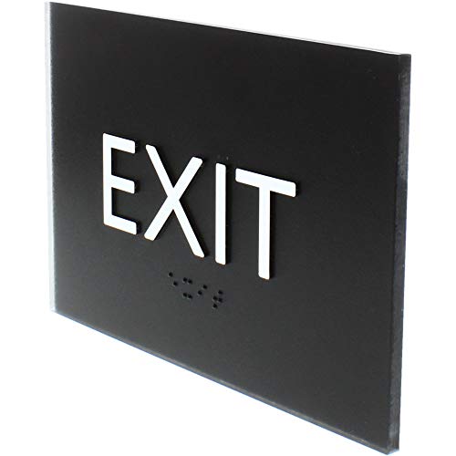 Lorell, Llr02671, Exit Sign, 1 Each, Black