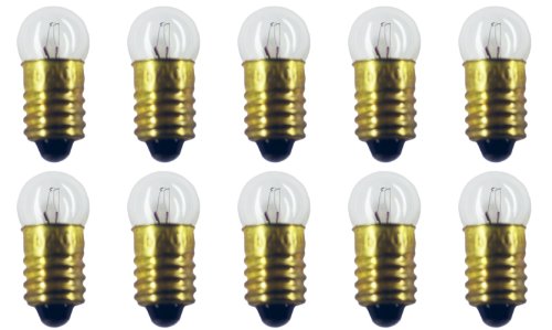 CEC Industries #52 Bulbs, 14.4 V, 1.44 W, E10 Base, G-3.5 shape (Box of 10)