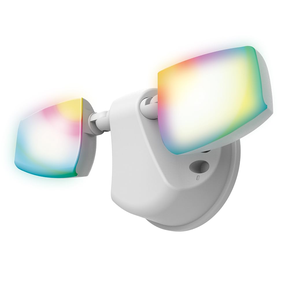 Halo ESF WiZ Smart Non-Motion Security Flood Light180-Watt Equivalent 2200 Lumens White