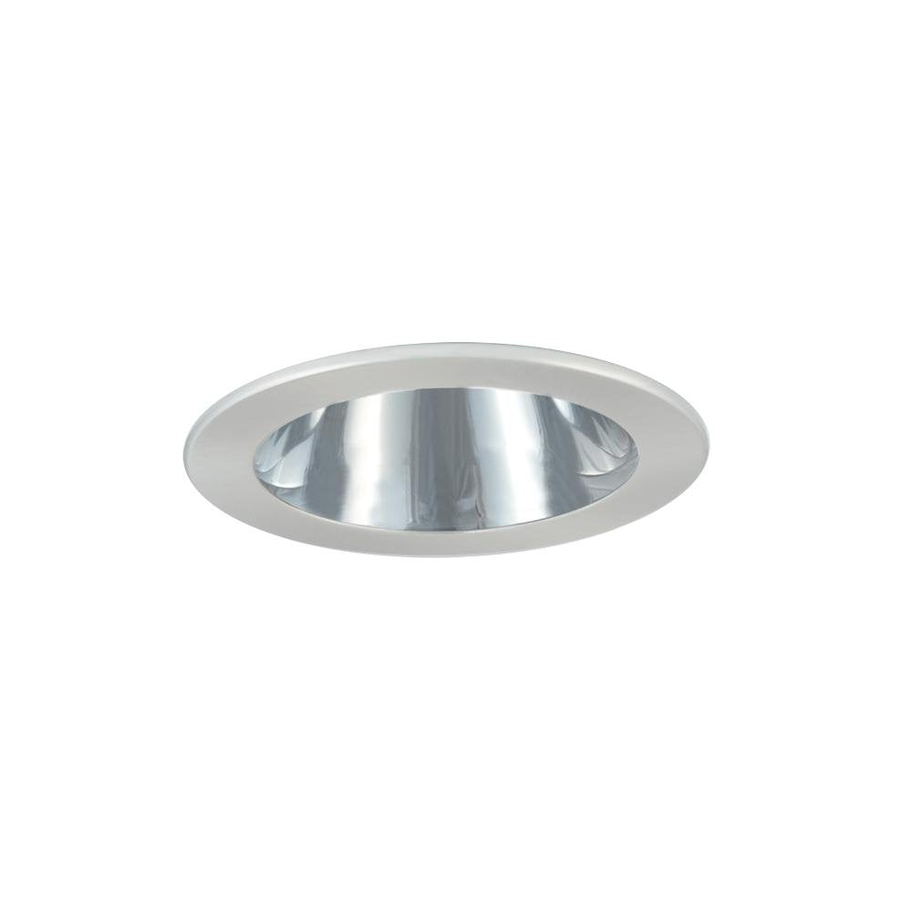 Jesco Lighting Tm402Chch 4-Inch Aperture Low Voltage Trim Recessed Light, Adjustable Open Reflector, All Chrome Finish