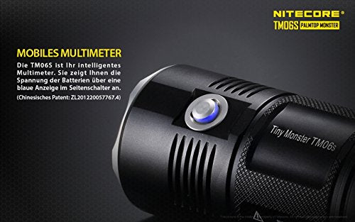 Nitecore Tiny Monster TM06S Flashlight - 4000 Lumens, Black, Compact Design