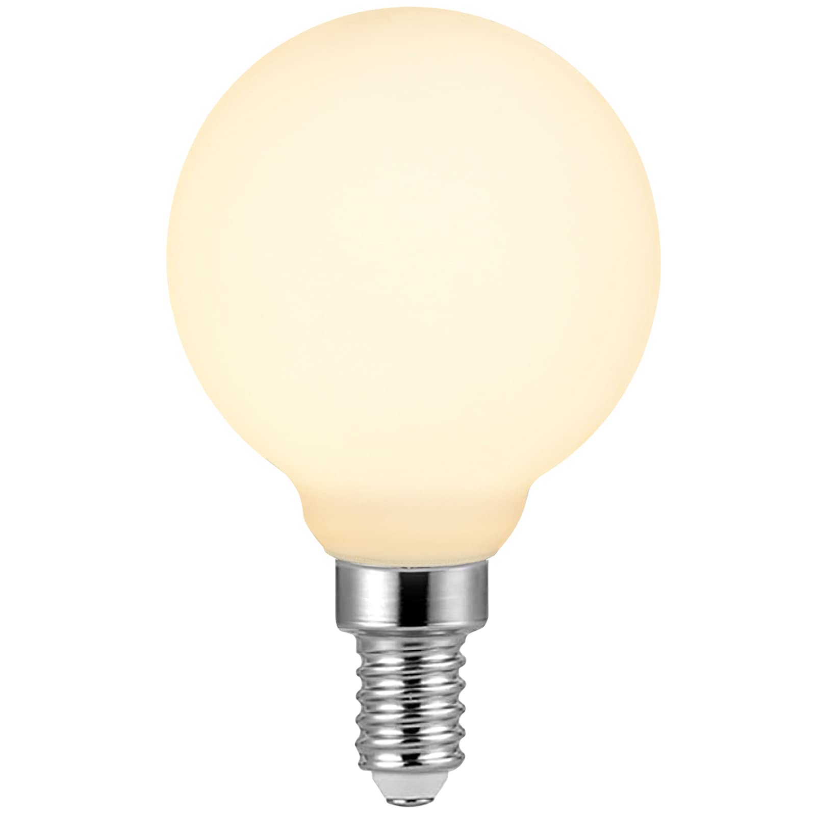 Liii&Artman Led Small Bulb G16 1/2 Soft Glow 4W Matt White E12 Dimmable Night Light 2700K Cri97 320Lm Equal To 30W Incandescent