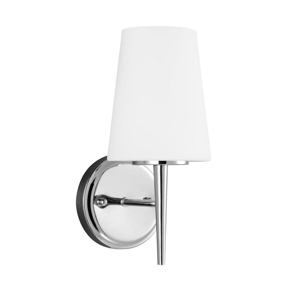 Sea Gull Lighting One Light Wall/Bath Fixture, Chrome, Alloy Steel, Model 4140401-05