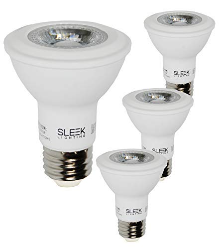 Sleeklighting Par 20, Led 7 Watt Dimmable Wide Flood Light Bulb (40Ee), Cool White (5000K), 520 Lumens, E26 Medium Base, 50 Watt