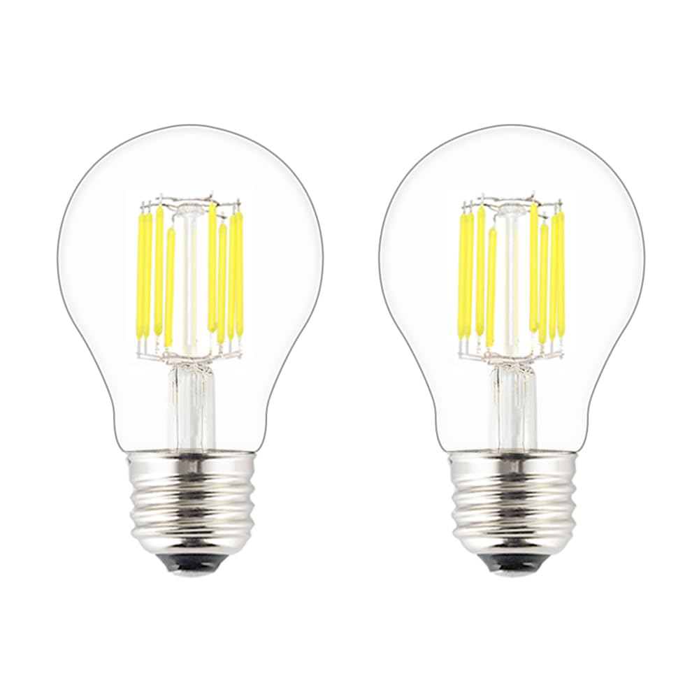 OPALRAY 12V-24V DC Low Voltage Input LED Bulb, Classic A19(A60) Style, Cool White Light, Dimmable with 12V DC Dimmer, 8W 800Lm, 