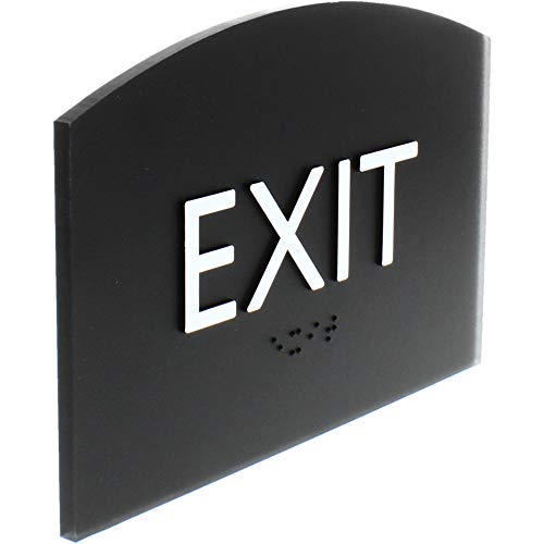 Lorell, Llr02680, Exit Sign, 1 Each, Black