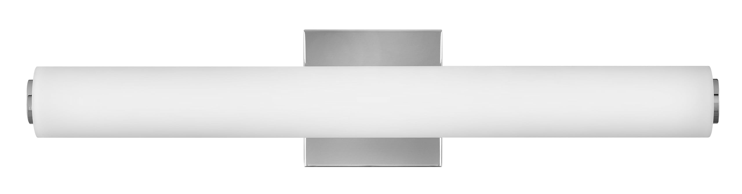 Lark Marti 85242CM LED Bath Bar Vanity Light Fixture, Cylindrical, Install Vertically or Horizontally, Etched White Glass and Ch