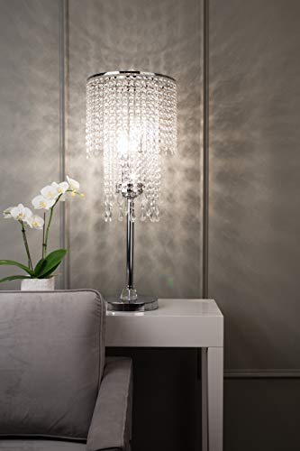 Ok-5112T 32-Inch Rain Metal Table Lamp