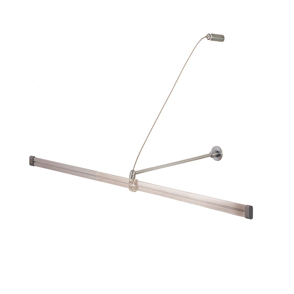 Jesco Lighting MA-WM12CH Wall Monorail Support Brackets, Chrome, Extends 12in from Wall, Copper Material