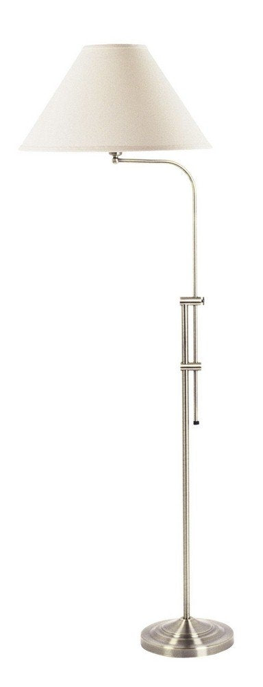 Cal Lighting BO-216-BS Traditional Floor Lamp, Brushed Steel, 27.4x12.5x4.9, Metal Construction