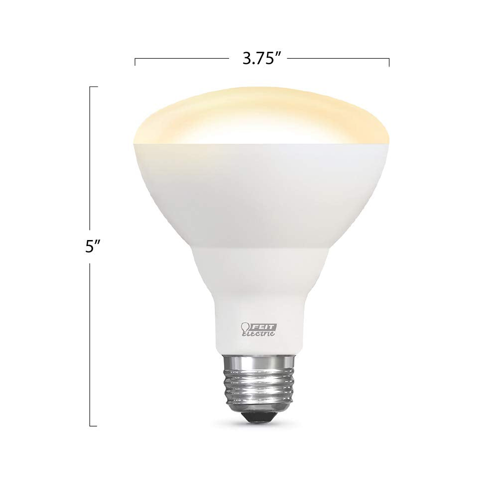 Feit Electric BR30 LED Light Bulb 65W Equivalent 650 Lumens 15 Year Life Soft White 2700K & Daylight 5000K Model BR30/HLTH/
